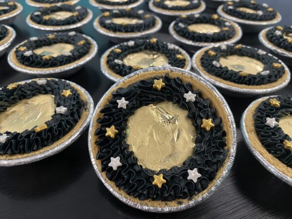 A photograph of lunar eclipse mini ice cream pies